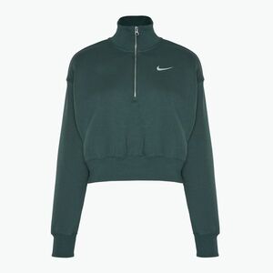 Női Nike Sportswear Phoenix Fleece 1/2 Zip Cropped szüreti zöld/ vitorlás pulóver, női Nike Sportswear Phoenix Fleece 1/2 Zip Cropped (Sportswear Phoenix Fleece 1/2 Zip Cropped DQ5767-338) kép