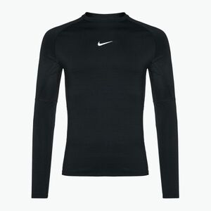 Férfi hosszú ujjú edzőruha Nike Pro Warm LS fekete/fehér (Pro Warm LS FB7982-010) kép