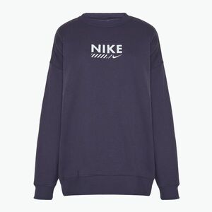 Női Nike Sportswear Oversized Crew-Neck pulóver sötét mazsola (Sportswear Oversized Crew-Neck HM4318-573) kép