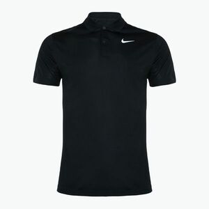 Férfi Nike Court Dri-Fit tenisz póló fekete/fehér (Court Dri-Fit Tennis DD8372-010) kép