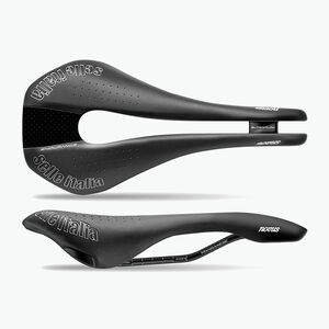 Selle Italia Novus Endurance TM Superflow kerékpár nyereg, mangán sín, Duro-Tek fekete (Novus Endurance TM Superflow SIT-080H503AHC001) kép