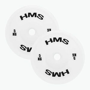 PE olimpiai súly HMS TPP05 2 x 5 kg fehér (TPP05 17-61-115) kép