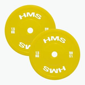 PE olimpiai súly HMS TPP01 2 x 1, 5 kg sárga (TPP01 17-61-113) kép