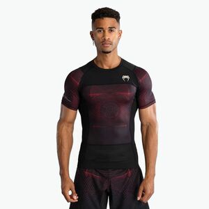 Venum G-Fit Air férfi rövid ujjú mellény mély fekete/tűzpiros (G-Fit Air Men'S Short Sleeve Rashguard VENUM-05007-100) kép