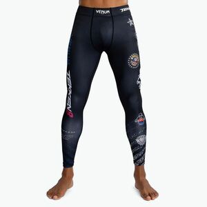 Venum X Tekken 8 férfi edző leggings - Paul Phoenix Spats fekete/kék (X Tekken 8 - Paul Phoenix Spats VENUM-05262-108) kép