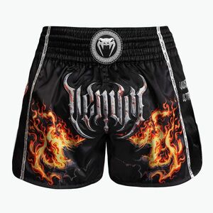 Férfi Venum Gladiator 5.0 Muay Thai edzőnadrág fekete/neon narancssárga (Gladiator 5.0 Muay Thai Shorts VENUM-05315-117) kép