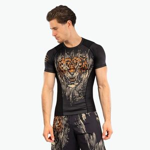 Venum Tiger Férfi rövid ujjú Rashguard fekete/neon narancssárga (Tiger Men'S Short Sleeve Rashguard VENUM-05340-117) kép