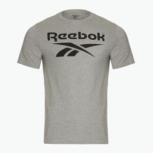 Férfi Reebok póló Reebok Identity Big Logo Tee közepes szürke szürkésbarna pepita (Identity Big Logo Tee 100071173) kép