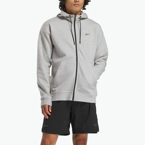 Férfi Reebok Athlete Full Zip pulóver közepes szürke szürke sörény (Athlete Full Zip 100215045) kép
