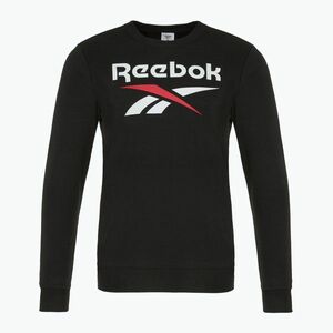 Férfi Reebok Identity Big Logo Fleece Crew fekete/fehér/vektor piros melegítőfelső (Identity Big Logo Fleece Crew 100216162) kép