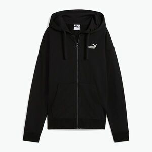 Női pulóver PUMA ESS Small No. 1 Logo Comfort Full-Zip puma fekete puma fekete (ESS Small No. 1 Logo Comfort Full-Zip 682410 01) kép