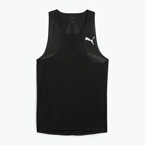 Férfi futópóló PUMA Raceday Ultraspun Singlet puma black (Raceday Ultraspun Singlet 526639 01) kép
