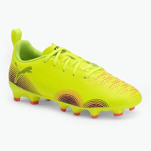 Gyermek futballcipő PUMA Future 8 Play FG/AG Jr sárga riasztás/puma fekete/napbarnított (Future 8 Play 108144 03) kép