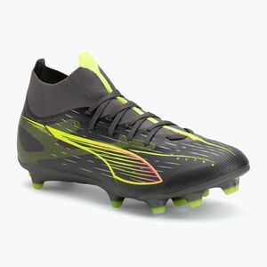 PUMA férfi futballcipő Ultra 5 Match+ FG/AG matt öregedett ezüst/sárga riasztás/puma öregedett ezüst (Ultra 5 Match+ FG/AG 108162 03) kép