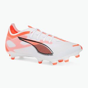 Férfi futballcipő PUMA Ultra 5 Match FG/AG puma fehér/puma fekete/izzó piros (Ultra 5 Match 108166 01) kép