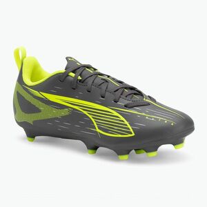 PUMA Ultra 5 Play FG/AG Jr matt öregedő ezüst/sárga riasztás/puma öregedő ezüst gyermek focicipő (Ultra 5 Play FG/AG Jr 108170 03) kép