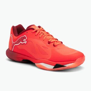 PUMA Vantage Nitro kézilabda cipő izzó piros / puma fehér / sötét bíbor / puma fekete (Vantage Nitro 108294 01) kép