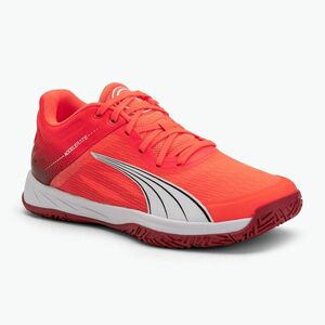 PUMA Accelerate Turbo kézilabdacipő izzó piros/fehér/sötét bíbor/fekete (Accelerate Turbo 108298 01) kép