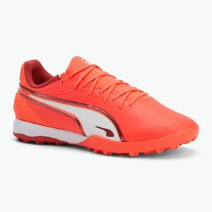 PUMA King Match TT férfi futballcipő izzó piros/ puma fehér/ tűzpiros (King Match TT 108313 01) kép