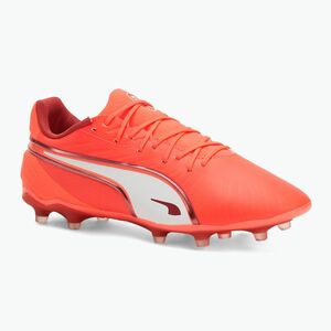 PUMA King Match FG/AG férfi futballcipő izzó piros/puma fehér/piros tűz (King Match FG/AG 108315 01) kép