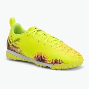 Gyermek futballcipő PUMA Future 8 Play TT + Mid sárga riasztás/ puma fekete/ sun struck (Future 8 Play TT + Mid Jr 108395 03) kép