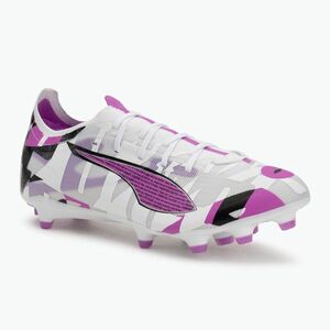Férfi futballcipő PUMA Ultra 5 Match Forever FG/AG puma fehér/tiszta magenta/tollszürke/puma fekete (Ultra 5 Match Forever FG/AG 108412 01) kép