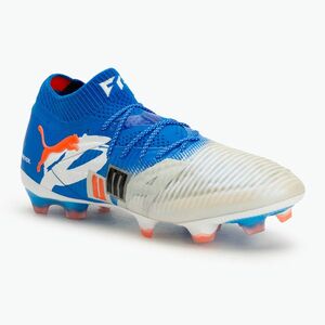 Férfi futballcipő PUMA Future 8 Ultimate Forever FG fehér/ultrakék/tollszürke/puma fekete/izzó vörös (Future 8 Ultimate Forever FG 108420 01) kép