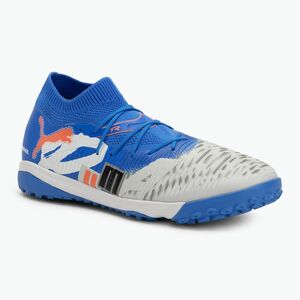 PUMA Future 8 Match Forever TT férfi futballcipő fehér/ultrakék/tollszürke/tollszürke/puma fekete/izzó vörös (Future 8 Match Forever TT 108425 01) kép