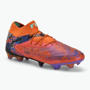 Férfi futballcipő PUMA Future 8 Ultimate Creativity FG narancssárga mák/sötét ametiszt/elektromos borsmenta/fekete (Future 8 Ultimate Creativity FG 108428 01) kép