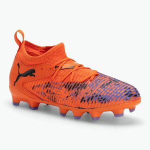 PUMA Future 8 Match Creativity FG/AG Jr gyermek focicipő narancssárga pipacs/puma fekete/sötét ametiszt (Future 8 Match Creativity FG/AG Jr 108436 01) kép