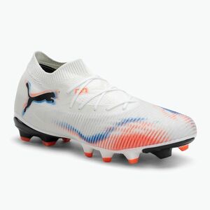 PUMA Future 8 Match FG/AG férfi futballcipő puma fehér/puma fekete/izzó piros (Future 8 Match 108593 01) kép
