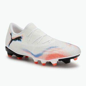 Férfi futballcipő PUMA Future 8 Match Low FG/AG puma fehér/puma fekete/izzó piros (Future 8 Match Low FG/AG 108599 01) kép