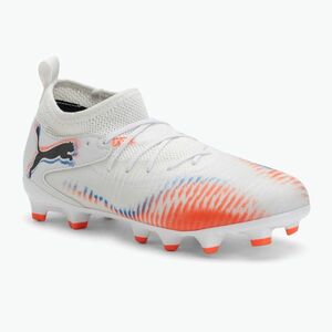 PUMA Future 8 Match FG/AG Jr gyermek futballcipő puma fehér/puma fekete/izzó vörös (Future 8 Match 108614 01) kép