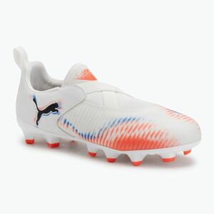 PUMA Future 8 Match LL FG/AG Jr gyermek futballcipő puma fehér/puma fekete/izzó piros (Future 8 Match LL FG/AG Jr 108618 01) kép