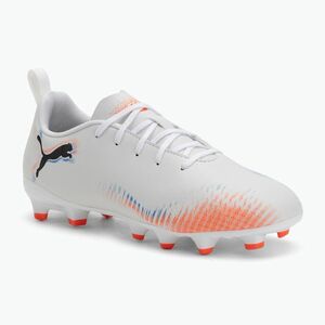 PUMA Future 8 Play FG/AG Jr gyermek futballcipő puma fehér/puma fekete/izzó vörös (Future 8 Play 108622 01) kép