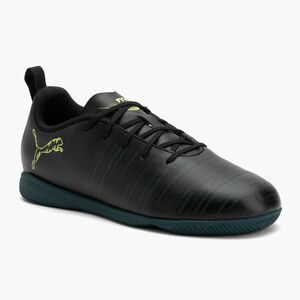 PUMA Future 8 Play It Jr gyermek focicipő puma fekete/fizzy light/zöld terepcipő (Future 8 Play It Jr 108627 02) kép