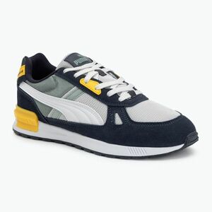 PUMA Graviton Pro férfi cipő tollszürke/puma fehér/új tengerészgyalogság/zöld hold (Graviton Pro 380736 45) kép