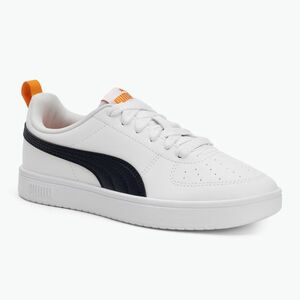 PUMA Rickie Jr junior cipő puma fehér/új tengerészgyalogság/sötét pipacs (Rickie Jr 384311 40) kép