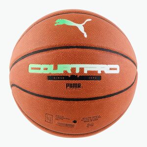 PUMA teamJAWS Court Pro kosárlabda bőr barna/sötét árnyék 7-es méret (teamJAWS Court Pro Basketball 084685 01) kép