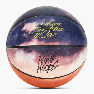 PUMA Hooptopia Sunset kosárlabda láng narancssárga/puma fekete/többszínű 7-es méret (Hooptopia Sunset Basketbal 084870 01) kép