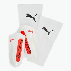 PUMA Ultra Light Sleeve sípcsontvédő puma fehér/izzó piros (Ultra Light Sleeve 030989 01) kép