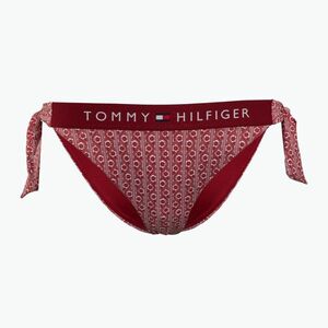 Tommy Hilfiger Cheeky Side Tie Bikini Alsó Nyomtatott virágos csíkos regatta piros (Cheeky Side Tie Bikini Print UW0UW053660KP) kép