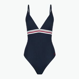 Tommy Hilfiger női Triangle One Piece Rp Ext fürdőruha dark night navy sötét éjszaka (Triangle One Piece Rp Ext UW0UW05847C1G) kép