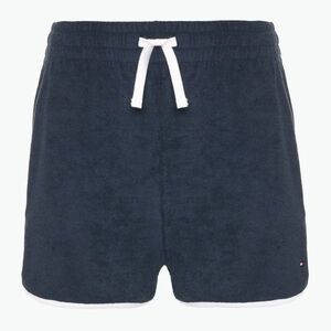 Női Tommy Hilfiger frottír rövidnadrág sötét éjszakai tengerészgyalogság (Terry Shorts UW0UW05951C1G) kép