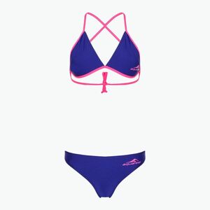 Fürdőruha kétrészes aquafeel Sun Bikini kék rózsaszín lángok (Sun Bikini 2306/01) kép