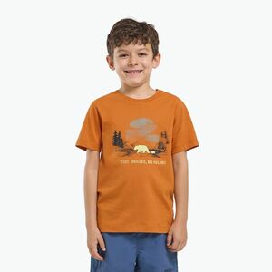 Jack Wolfskin gyerek póló Graphic Cotton T print soft amber (Graphic Cotton T A64185_T0222) kép