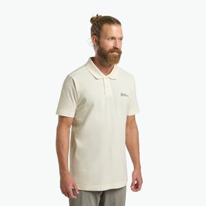 Jack Wolfskin férfi póló Essential pamut fehér (Essential Polo 1809301_5127) kép