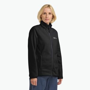 Jack Wolfskin női gyapjú kabát Moonrise Full Zip fekete (Moonrise Full Zip A63263_6000) kép