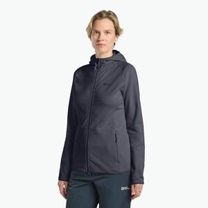 Jack Wolfskin női pulóver Baiselberg kapucnis FZ grafit (Baiselberg Hooded FZ 1710772_1388) kép