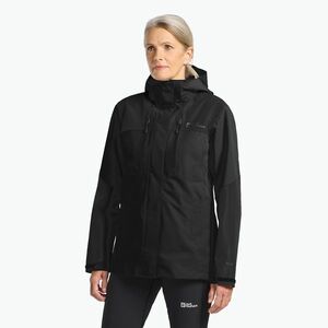 Jack Wolfskin női esőkabát Jasper 2L fekete (Jasper 2L 1116541_6000) kép